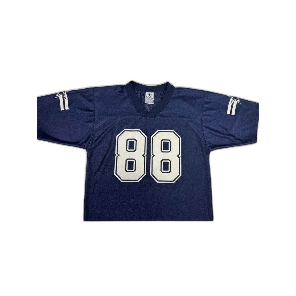 NFL Dallas Cowboys #88 Bryant Football Navy Blue Jersey Youth Size Large Sport